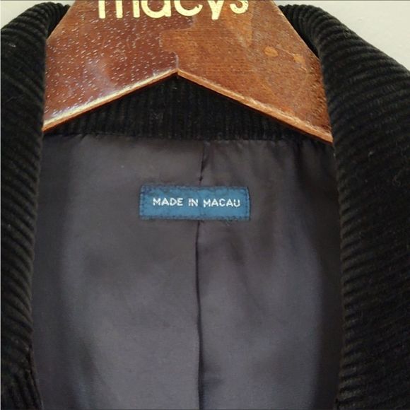 VTG Polo Ralph Lauren Corduroy Sport Coat Black Size Mens Large - Picture 6 of 10